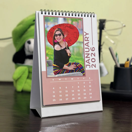 TRANSCEDENT PINK COLOUR DESK Calendar