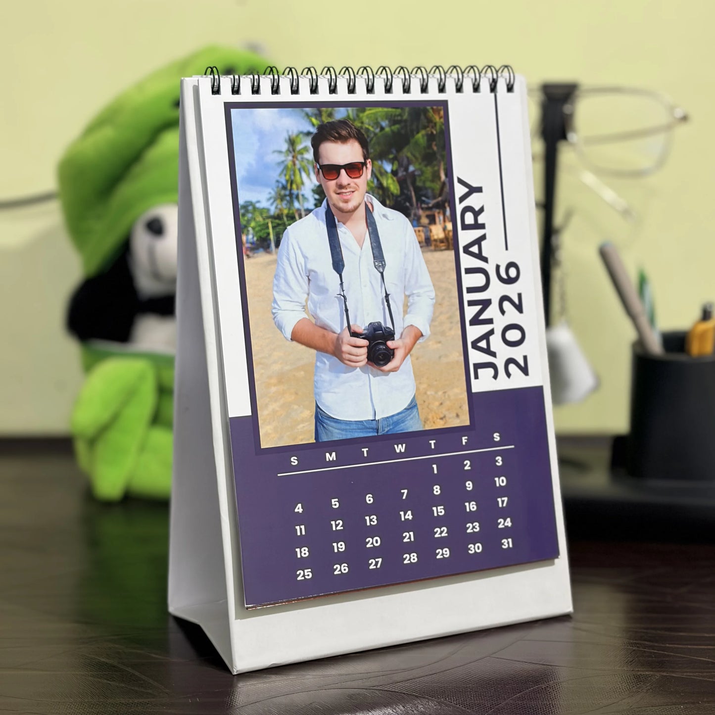 PURPLE BASIL COLOUR DESK Calendar